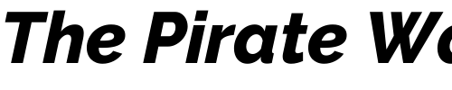 Font : Raleway-ExtraBold-Italic Custom Text : The Pirate Way Test your own text here Click to download or to view this font on a tshirt that can be custom printed in Bali