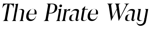 Font : RalphBecker-Italic Custom Text : The Pirate Way Test your own text here Click to download or to view this font on a tshirt that can be custom printed in Bali