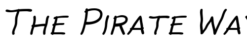 Font : Rattlescript-LightObliCaps Custom Text : The Pirate Way Test your own text here Click to download or to view this font on a tshirt that can be custom printed in Bali