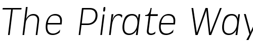 Font : Ravenna-XlightIta Custom Text : The Pirate Way Test your own text here Click to download or to view this font on a tshirt that can be custom printed in Bali