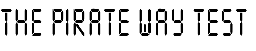 Font : ReadoutCondensed Custom Text : The Pirate Way Test your own text here Click to download or to view this font on a tshirt that can be custom printed in Bali
