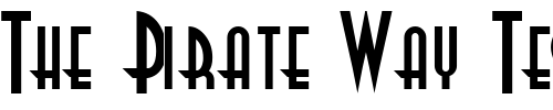 Font : Real-Regular-ttnorm Custom Text : The Pirate Way Test your own text here Click to download or to view this font on a tshirt that can be custom printed in Bali