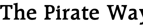 Font : RecognitaBookSSK-Bold Custom Text : The Pirate Way Test your own text here Click to download or to view this font on a tshirt that can be custom printed in Bali