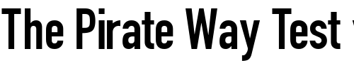 Font : ReductoCondSSK Custom Text : The Pirate Way Test your own text here Click to download or to view this font on a tshirt that can be custom printed in Bali