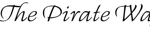 Font : Regallia-ITC Custom Text : The Pirate Way Test your own text here Click to download or to view this font on a tshirt that can be custom printed in Bali
