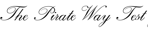 Font : RegencyScriptFLF Custom Text : The Pirate Way Test your own text here Click to download or to view this font on a tshirt that can be custom printed in Bali