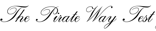 Font : RegencyScriptFLF-Regular Custom Text : The Pirate Way Test your own text here Click to download or to view this font on a tshirt that can be custom printed in Bali