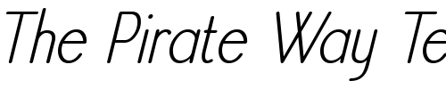 Font : Register-Sans-BTN-Cn-Oblique Custom Text : The Pirate Way Test your own text here Click to download or to view this font on a tshirt that can be custom printed in Bali