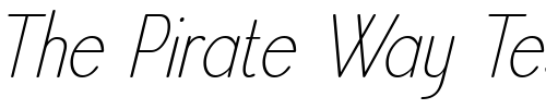 Font : Register-Sans-BTN-CnLt-Oblique Custom Text : The Pirate Way Test your own text here Click to download or to view this font on a tshirt that can be custom printed in Bali
