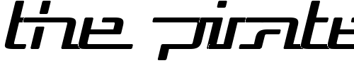 Font : Republika-V-Exp-Italic Custom Text : The Pirate Way Test your own text here Click to download or to view this font on a tshirt that can be custom printed in Bali