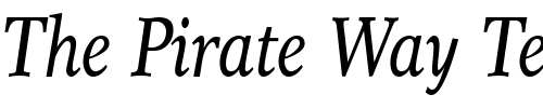 Font : Res-Publica-Cond-Italic Custom Text : The Pirate Way Test your own text here Click to download or to view this font on a tshirt that can be custom printed in Bali