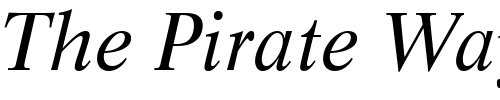 Font : Resource-SSi-Italic Custom Text : The Pirate Way Test your own text here Click to download or to view this font on a tshirt that can be custom printed in Bali