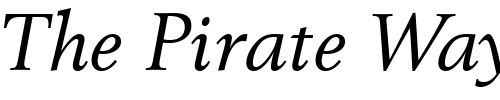 Font : Revival-565-Italic-BT Custom Text : The Pirate Way Test your own text here Click to download or to view this font on a tshirt that can be custom printed in Bali