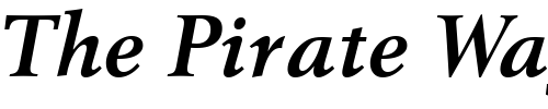 Font : Revival565-BT-Bold-Italic Custom Text : The Pirate Way Test your own text here Click to download or to view this font on a tshirt that can be custom printed in Bali
