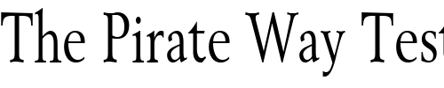 Font : Revive-8-Thin-Normal Custom Text : The Pirate Way Test your own text here Click to download or to view this font on a tshirt that can be custom printed in Bali