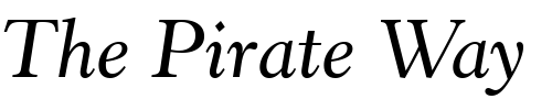Font : Revivl555-SeBd-BT-Semi-Bold-Italic Custom Text : The Pirate Way Test your own text here Click to download or to view this font on a tshirt that can be custom printed in Bali