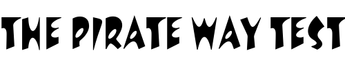 Font : Revolver-Regular Custom Text : The Pirate Way Test your own text here Click to download or to view this font on a tshirt that can be custom printed in Bali