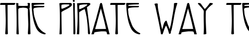 Font : Reynold-Art-Deco Custom Text : The Pirate Way Test your own text here Click to download or to view this font on a tshirt that can be custom printed in Bali