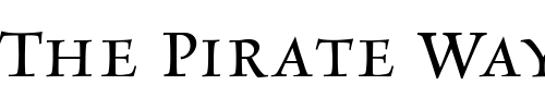 Font : RialtoDF-PiccoloCaps Custom Text : The Pirate Way Test your own text here Click to download or to view this font on a tshirt that can be custom printed in Bali