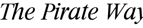 Font : Riccione-LightIta Custom Text : The Pirate Way Test your own text here Click to download or to view this font on a tshirt that can be custom printed in Bali