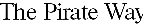 Font : Riccione-Serial-Light-Regular Custom Text : The Pirate Way Test your own text here Click to download or to view this font on a tshirt that can be custom printed in Bali