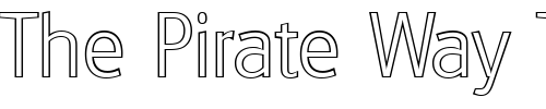 Font : RichardBeckerOutline-Xlight-Regular Custom Text : The Pirate Way Test your own text here Click to download or to view this font on a tshirt that can be custom printed in Bali