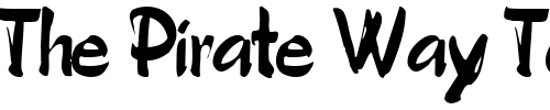Font : RickShaw90-Regular Custom Text : The Pirate Way Test your own text here Click to download or to view this font on a tshirt that can be custom printed in Bali