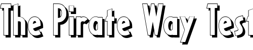 Font : Ricks-American-NF Custom Text : The Pirate Way Test your own text here Click to download or to view this font on a tshirt that can be custom printed in Bali