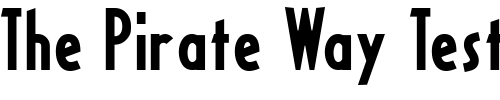 Font : Ricks-American-Plain-NF Custom Text : The Pirate Way Test your own text here Click to download or to view this font on a tshirt that can be custom printed in Bali