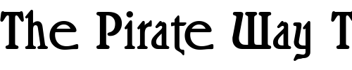 Font : Ricochet-Regular Custom Text : The Pirate Way Test your own text here Click to download or to view this font on a tshirt that can be custom printed in Bali