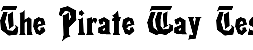 Font : RikyTiky-Normal Custom Text : The Pirate Way Test your own text here Click to download or to view this font on a tshirt that can be custom printed in Bali