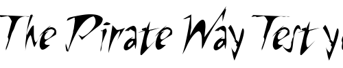 Font : Riptide-ITC Custom Text : The Pirate Way Test your own text here Click to download or to view this font on a tshirt that can be custom printed in Bali