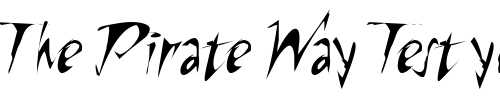 Font : RiptideITC-TT Custom Text : The Pirate Way Test your own text here Click to download or to view this font on a tshirt that can be custom printed in Bali