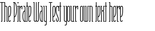 Font : Risky-Business-Square-NF-ExtraLight Custom Text : The Pirate Way Test your own text here Click to download or to view this font on a tshirt that can be custom printed in Bali