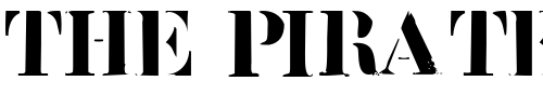 Font : Roadcase Custom Text : The Pirate Way Test your own text here Click to download or to view this font on a tshirt that can be custom printed in Bali