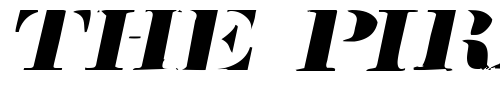 Font : RoadcaseExtended-Oblique Custom Text : The Pirate Way Test your own text here Click to download or to view this font on a tshirt that can be custom printed in Bali