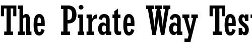 Font : Rockwell-MT-Condensed Custom Text : The Pirate Way Test your own text here Click to download or to view this font on a tshirt that can be custom printed in Bali
