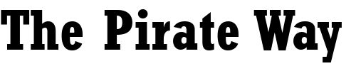 Font : Rockwell-MT-Condensed-Bold Custom Text : The Pirate Way Test your own text here Click to download or to view this font on a tshirt that can be custom printed in Bali