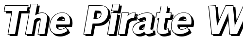 Font : RogerBeckerShadow-BoldItalic Custom Text : The Pirate Way Test your own text here Click to download or to view this font on a tshirt that can be custom printed in Bali