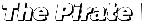 Font : RogerBeckerShadow-Heavy-Italic Custom Text : The Pirate Way Test your own text here Click to download or to view this font on a tshirt that can be custom printed in Bali