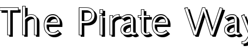 Font : RogerBeckerShadow-Light-Regular Custom Text : The Pirate Way Test your own text here Click to download or to view this font on a tshirt that can be custom printed in Bali