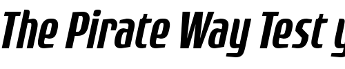 Font : Rogue-Sans-Cond-Medium-Italic Custom Text : The Pirate Way Test your own text here Click to download or to view this font on a tshirt that can be custom printed in Bali