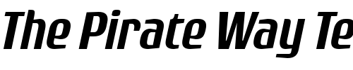 Font : Rogue-Sans-Medium-Italic Custom Text : The Pirate Way Test your own text here Click to download or to view this font on a tshirt that can be custom printed in Bali