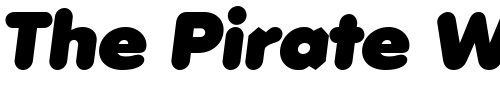 Font : RolandBecker-Black-Italic Custom Text : The Pirate Way Test your own text here Click to download or to view this font on a tshirt that can be custom printed in Bali