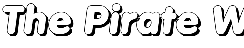 Font : RolandBeckerShadow-Heavy-Italic Custom Text : The Pirate Way Test your own text here Click to download or to view this font on a tshirt that can be custom printed in Bali
