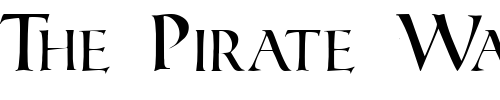 Font : Roman-Caps Custom Text : The Pirate Way Test your own text here Click to download or to view this font on a tshirt that can be custom printed in Bali