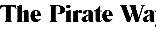 Font : Romana_Becker_Bold Custom Text : The Pirate Way Test your own text here Click to download or to view this font on a tshirt that can be custom printed in Bali