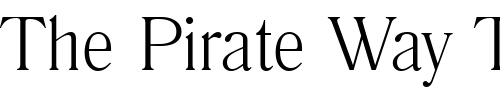 Font : Romana_Becker_Light Custom Text : The Pirate Way Test your own text here Click to download or to view this font on a tshirt that can be custom printed in Bali