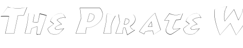 Font : RomulusOutline-Italic Custom Text : The Pirate Way Test your own text here Click to download or to view this font on a tshirt that can be custom printed in Bali