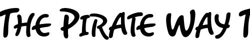 Font : Romy-Caps Custom Text : The Pirate Way Test your own text here Click to download or to view this font on a tshirt that can be custom printed in Bali